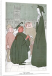 Dante in Oxford; Proctor: 'Your Name And College?' by Max Beerbohm