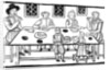 A family meal by Anonymous