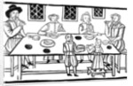 A family meal by Anonymous