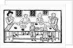 A family meal by Anonymous