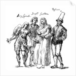 Figures designed by Inigo Jones for the masque of The Fortune Isles by Anonymous