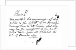 Autograph note of Oliver Cromwell to a petition of the East India Company by Anonymous