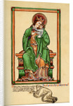 Matthew Paris at the feet of the Virgin and Child by Anonymous