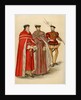 Two peers in their robes, and a halberdier by Anonymous