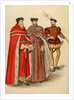 Two peers in their robes, and a halberdier by Anonymous