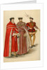 Two peers in their robes, and a halberdier by Anonymous