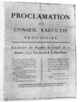 Proclamation of the order for the execution of Louis XVI of France by Anonymous