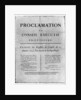 Proclamation of the order for the execution of Louis XVI of France by Anonymous