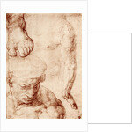 Studies for the figure of the cross-bearer in the Last Judgement, Sistine Chapel by Michelangelo Caravaggio