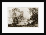 An Italian landscape by Claude Lorrain
