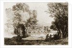 An Italian landscape by Claude Lorrain
