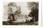 An Italian landscape by Claude Lorrain
