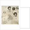 A page of sketches by Rembrandt Harmensz van Rijn