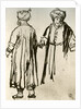 Two Turks Walking by Rembrandt Harmensz van Rijn