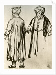 Two Turks Walking by Rembrandt Harmensz van Rijn