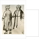 Two Turks Walking by Rembrandt Harmensz van Rijn