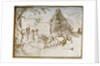 A farmyard scene by Rembrandt Harmensz van Rijn