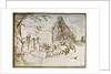 A farmyard scene by Rembrandt Harmensz van Rijn