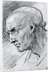 Study of a head by Jean-Antoine Watteau