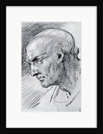Study of a head by Jean-Antoine Watteau