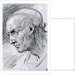 Study of a head by Jean-Antoine Watteau