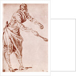 A study in Sanguine by Jean-Antoine Watteau