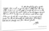 Part of a letter from John Gay to Dean Swift by John Gay