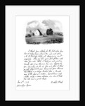 A letter from Sir Richard Steele, and a view of his cottage at Haverstock Hill by Richard Steele
