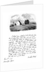 A letter from Sir Richard Steele, and a view of his cottage at Haverstock Hill by Richard Steele