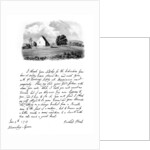 A letter from Sir Richard Steele, and a view of his cottage at Haverstock Hill by Richard Steele