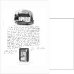 A letter from Isaac Newton, and a view of his birthplace at Woolsthorpe, Lincolnshire by Isaac Newton