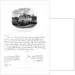 A letter from Addison, and a view of his birthplace by Joseph Addison
