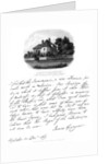 A letter from Reverend James Granger, and a view of his residence at Shiplake by James Granger