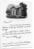 A letter from Edward Young, and a view of his residence at Welwyn, Hertfordshire by Edward Young