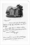 A letter from Edward Young, and a view of his residence at Welwyn, Hertfordshire by Edward Young