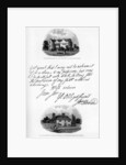 A letter by John Howard, and a view of his residence at Cardington by John Howard
