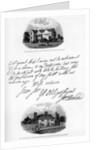 A letter by John Howard, and a view of his residence at Cardington by John Howard