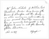 Certificate for the election of Mr John Nichols to the Society of Antiquaries by Richard Gough
