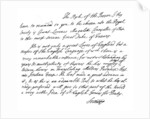 A letter letter from John, 1st Baron Somers by Sir Hans Sloane