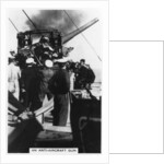 An anti-aircraft gun on board HMS Nelson by Anonymous