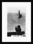 Battlecruiser HMS Hood during spring exercises by Anonymous