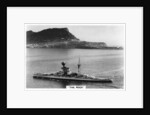 Battleship HMS Revenge off Gilbralter by Anonymous