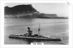 Battleship HMS Revenge off Gilbralter by Anonymous