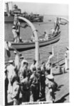 Lowering a boat, HMS Devonshire by Anonymous
