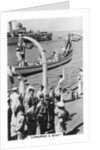 Lowering a boat, HMS Devonshire by Anonymous