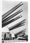 The 16 inch guns of the battleship HMS Rodney by Anonymous