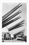 The 16 inch guns of the battleship HMS Rodney by Anonymous