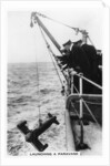 Launching a paravane from the battleship HMS Rodney by Anonymous