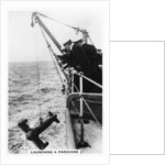Launching a paravane from the battleship HMS Rodney by Anonymous