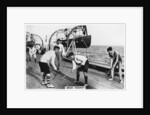 Deck hockey on board the battleship HMS Nelson by Anonymous